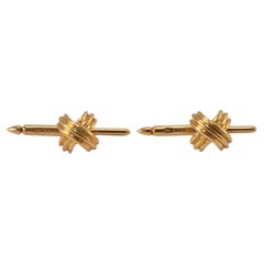 Tiffany & Co. 18K Yellow Gold Signature X Cufflinks