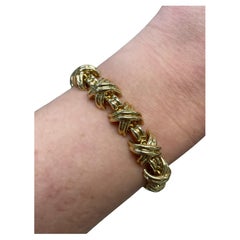 Tiffany & Co., 18K Yellow Gold Signature X Link Bracelet