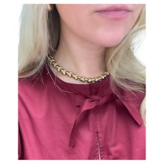 Tiffany & Co., 18K Yellow Gold Signature X Link Necklace