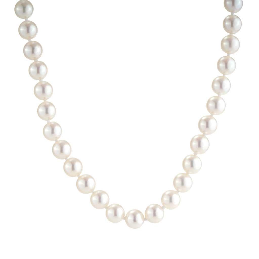 Der Strang besteht aus Perlen mit einer Breite von 7,4-7,5 mm, einer Länge von 16,5 Zoll, aus 18K Gelbgold und einem Gewicht von 20,50 DWT (ca. 31,88 Gramm). Es sind 53 runde Perlen. Der Artikel ist in ausgezeichnetem Zustand. Ca. 1999. Hat