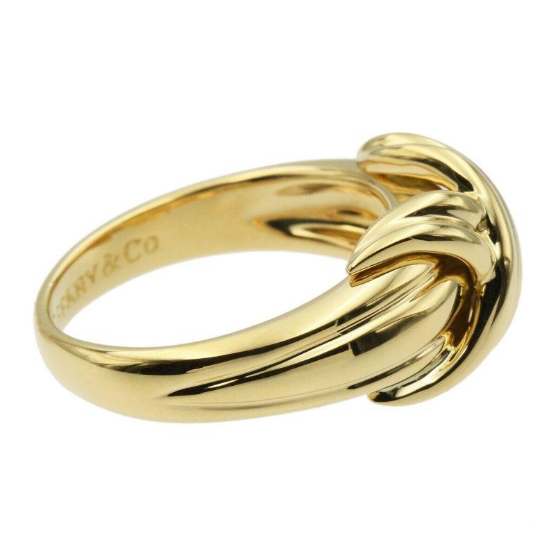 Women's TIFFANY & Co. 18K Yellow Gold Signature X Ring 6.5 For Sale