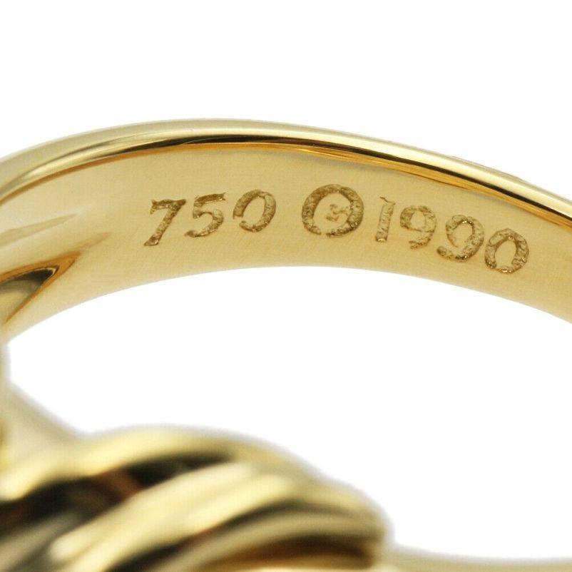 TIFFANY & Co. 18K Yellow Gold Signature X Ring 6.5 For Sale 2