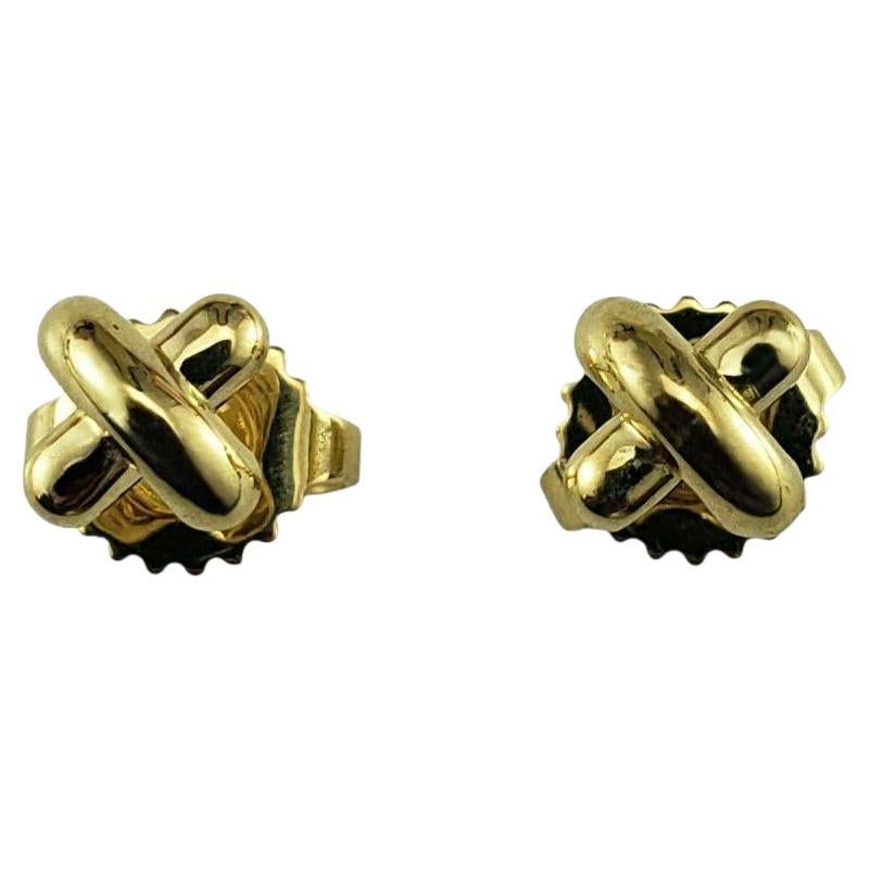Tiffany
Co. Orecchini piccoli a "X" in oro giallo 18K con astuccio #24171