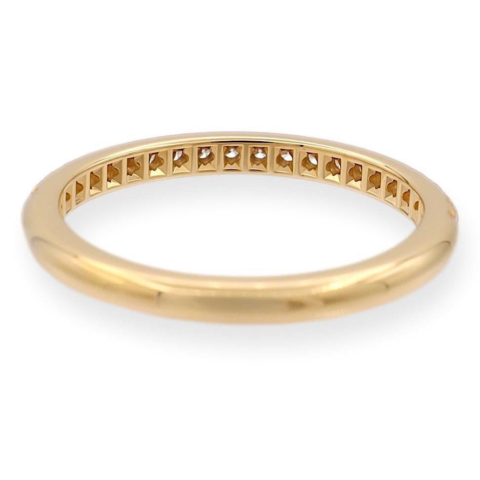 Tiffany & Co. 18K Yellow Gold Soleste Half Circle Round Diamond Band Ring For Sale 1