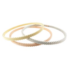 Tiffany & Co. 18k Yellow Gold Somerset Mesh Bangle Bracelet