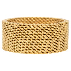 Tiffany & Co. 18k Yellow Gold Somerset Mesh Ring