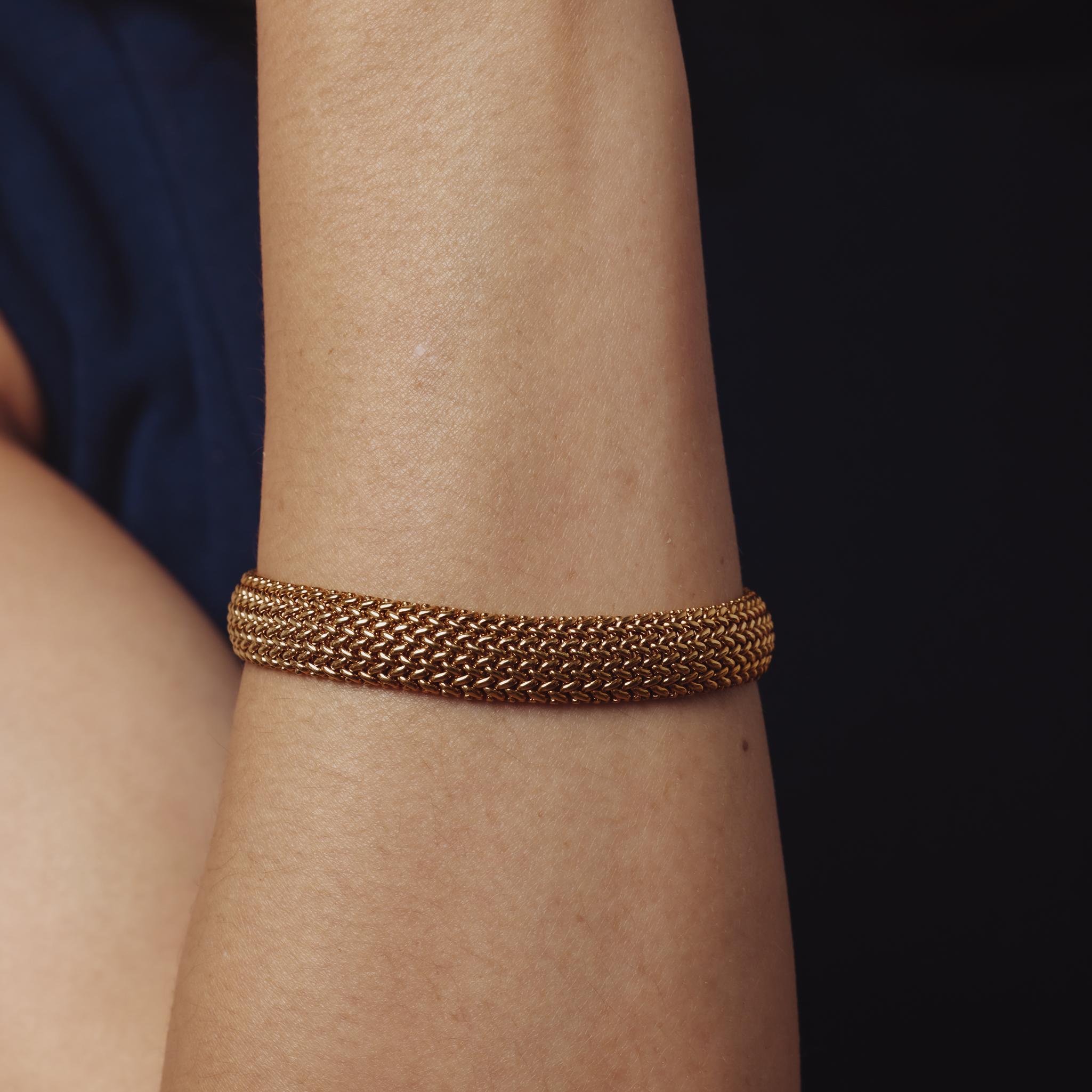 Tiffany & Co. Bracelet Somerset weave en or jaune 18k en vente 2
