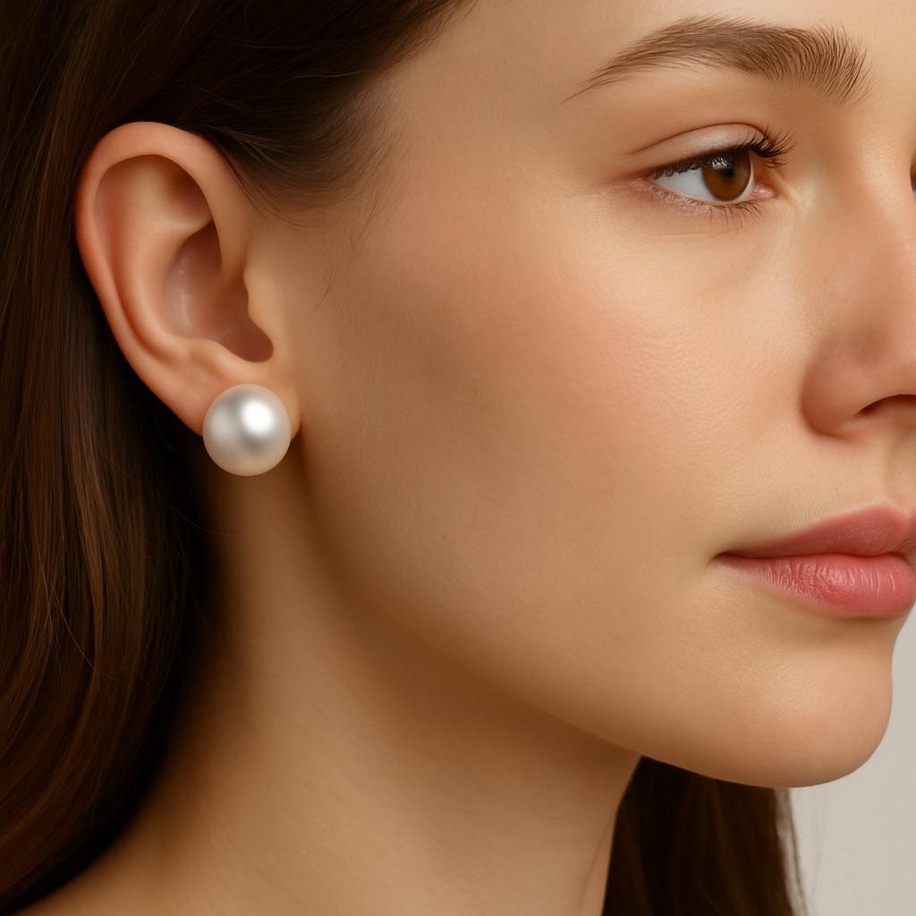 Pendientes de clip con perla del mar del sur en oro amarillo de 18 quilates Tiffany & Co. Contemporáneo en venta
