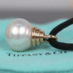 Tiffany & Co. 18k Yellow Gold South Sea Pearl Pendant Necklace