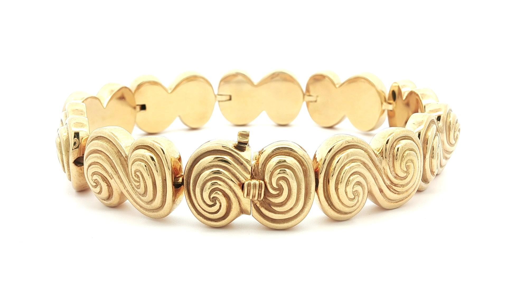 A. Link & Co. in oro giallo 18 ct. con chiusura a pressione In condizioni buone in vendita a Montclair, NJ