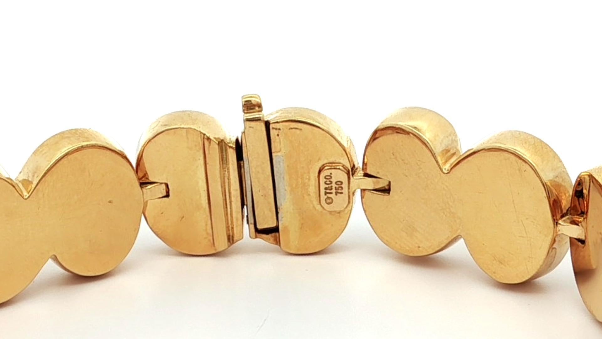 A. Link & Co. in oro giallo 18 ct. con chiusura a pressione in vendita 1