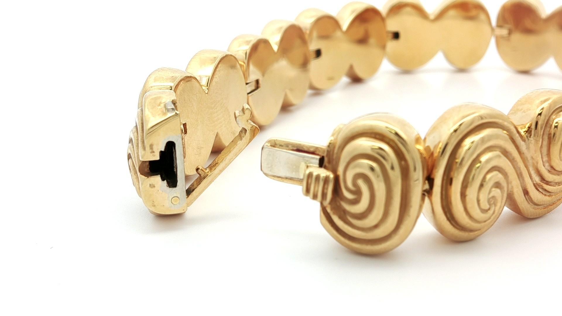 A. Link & Co. in oro giallo 18 ct. con chiusura a pressione in vendita 3