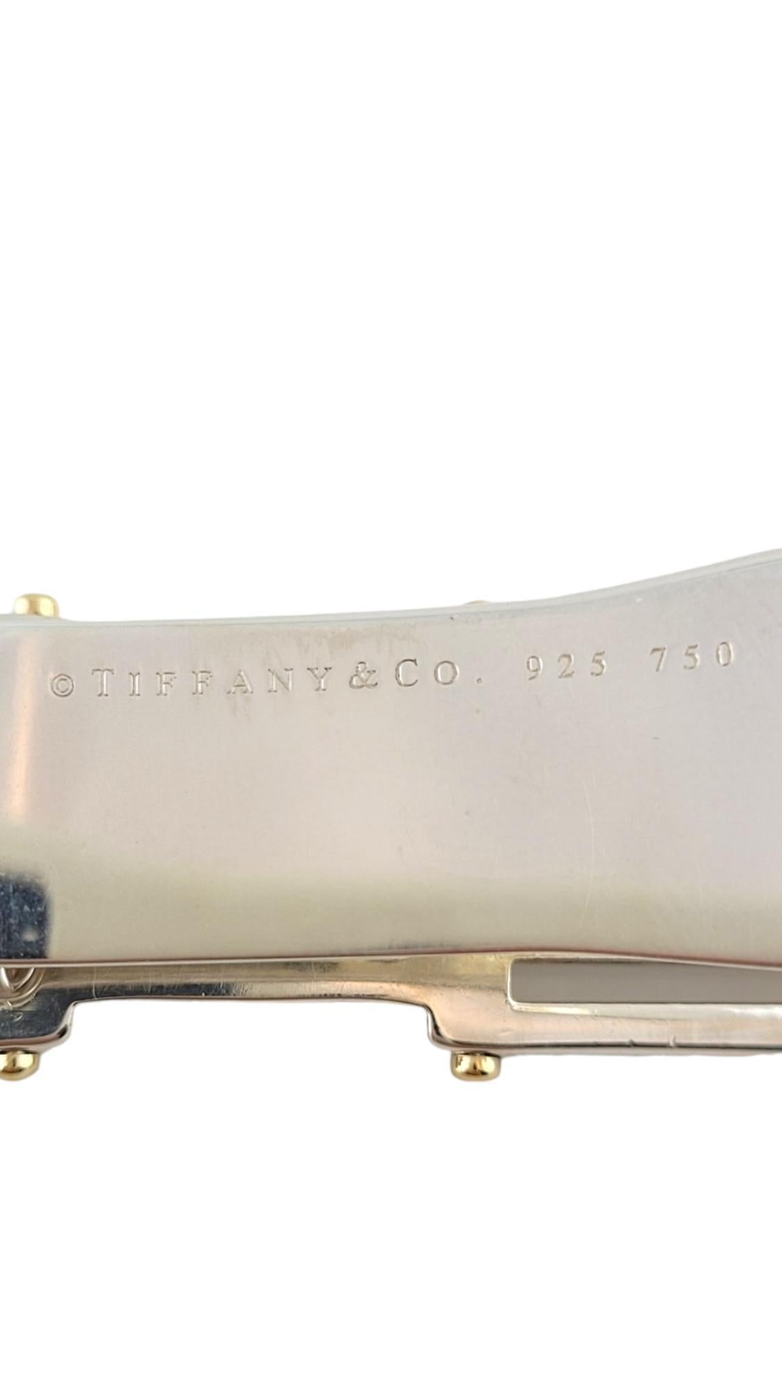 Tiffany & Co. 18K Yellow Gold & Sterling Silver Gate Link Money Clip #18137 2