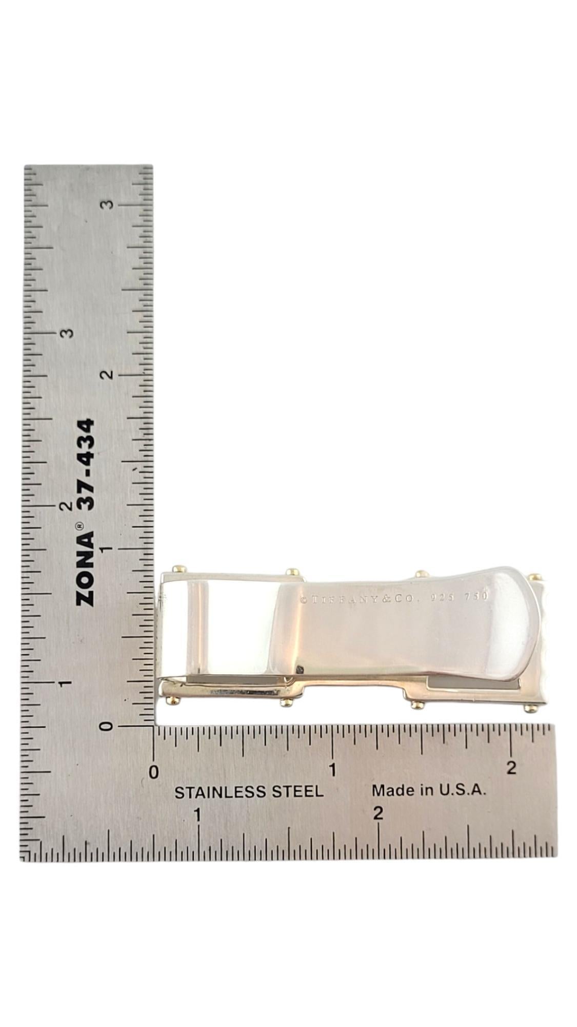 Tiffany & Co. 18K Yellow Gold & Sterling Silver Gate Link Money Clip #18137 3
