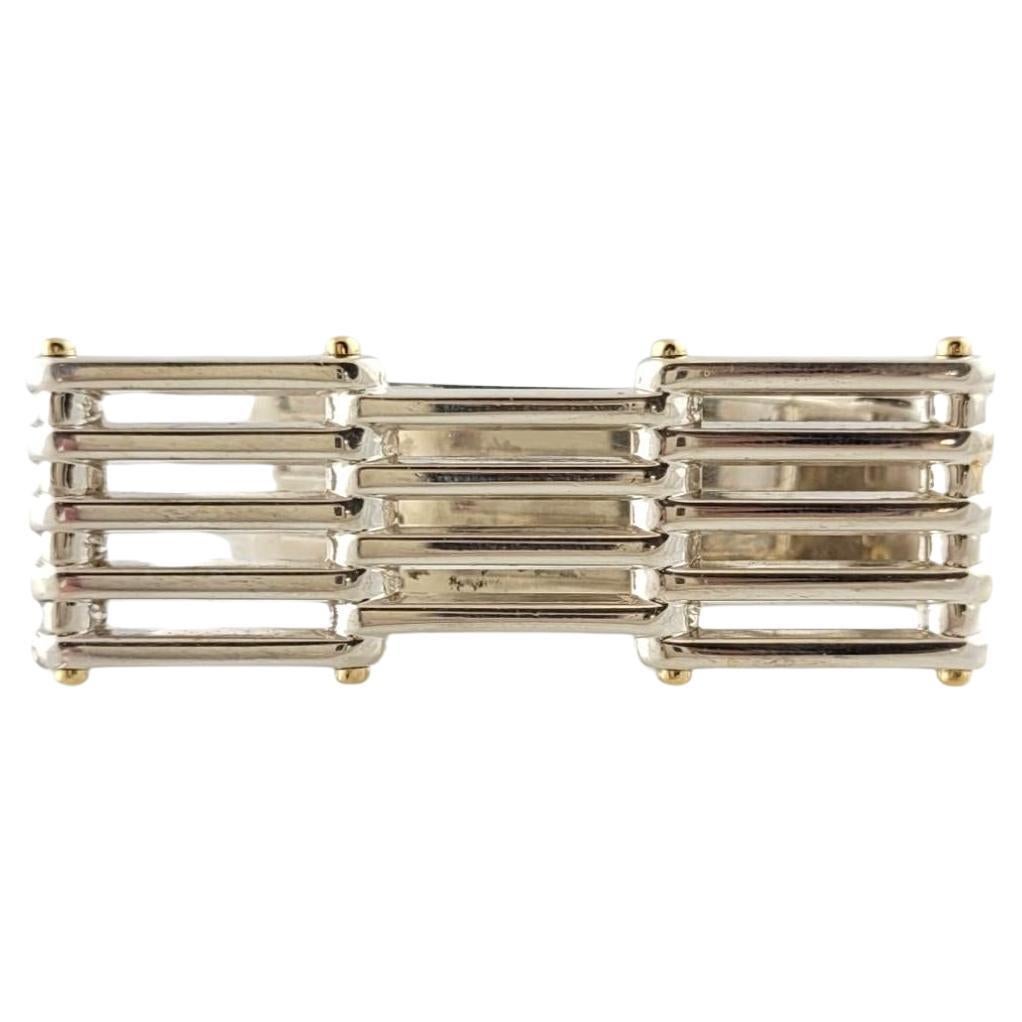 Tiffany & Co. 18K Yellow Gold & Sterling Silver Gate Link Money Clip #18137