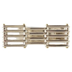 Tiffany & Co. 18K Yellow Gold & Sterling Silver Gate Link Money Clip #18137