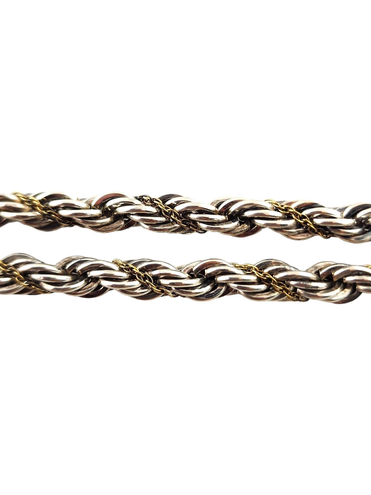 Tiffany & Co 18K Yellow Gold & Sterling Silver Rope Chain Necklace

This beautiful rope chain necklace by Tiffany & Co was meticulously crafted from both 18K yellow gold and sterling silver for a gorgeous finish!

Chain length: 18