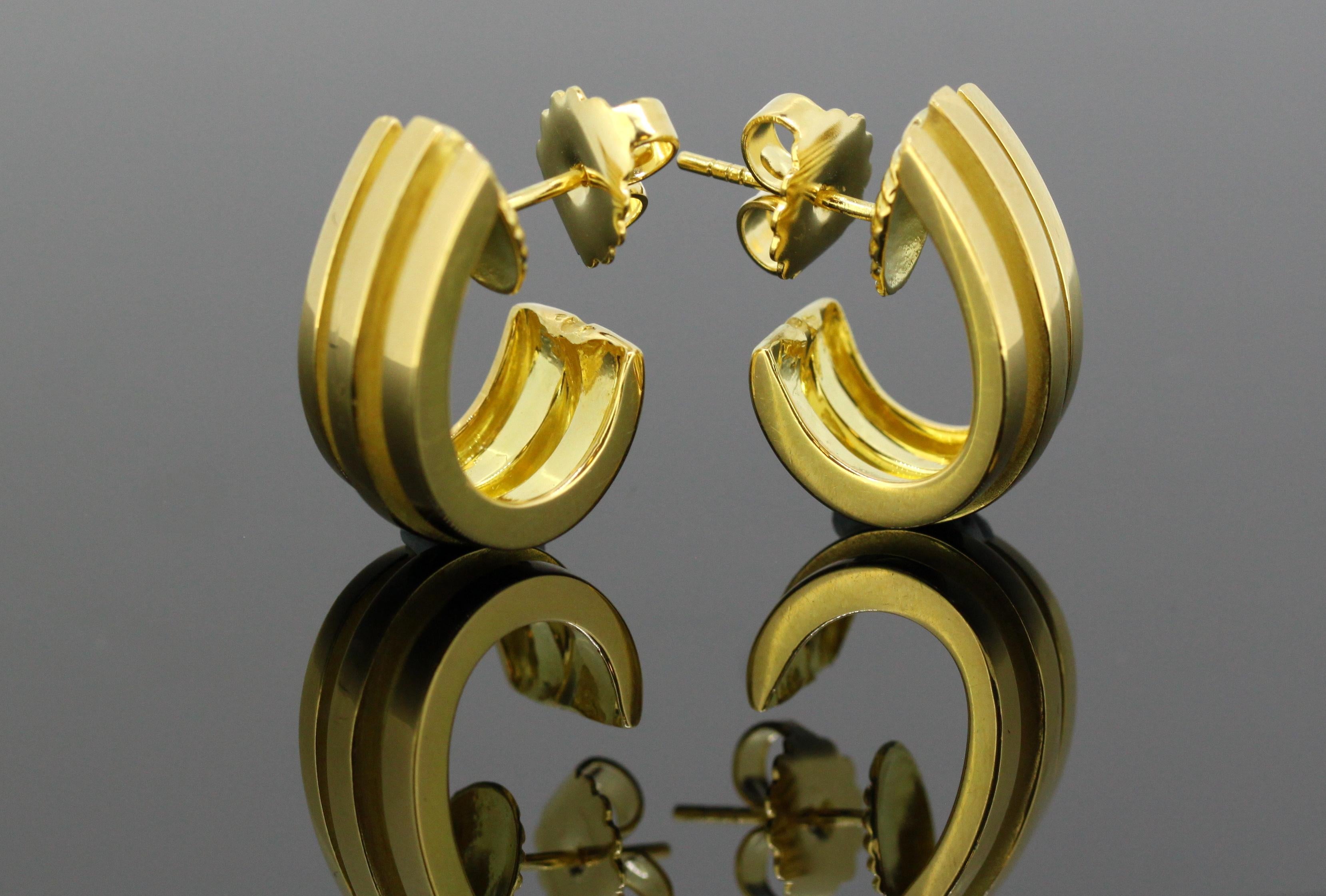 Women's Tiffany & Co. 18 Karat Yellow Gold Stud Earrings