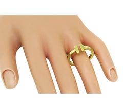 Tiffany & Co 18k Yellow Gold T Ring