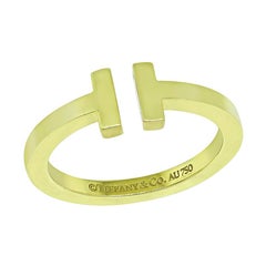 Tiffany & Co 18k Yellow Gold T Ring