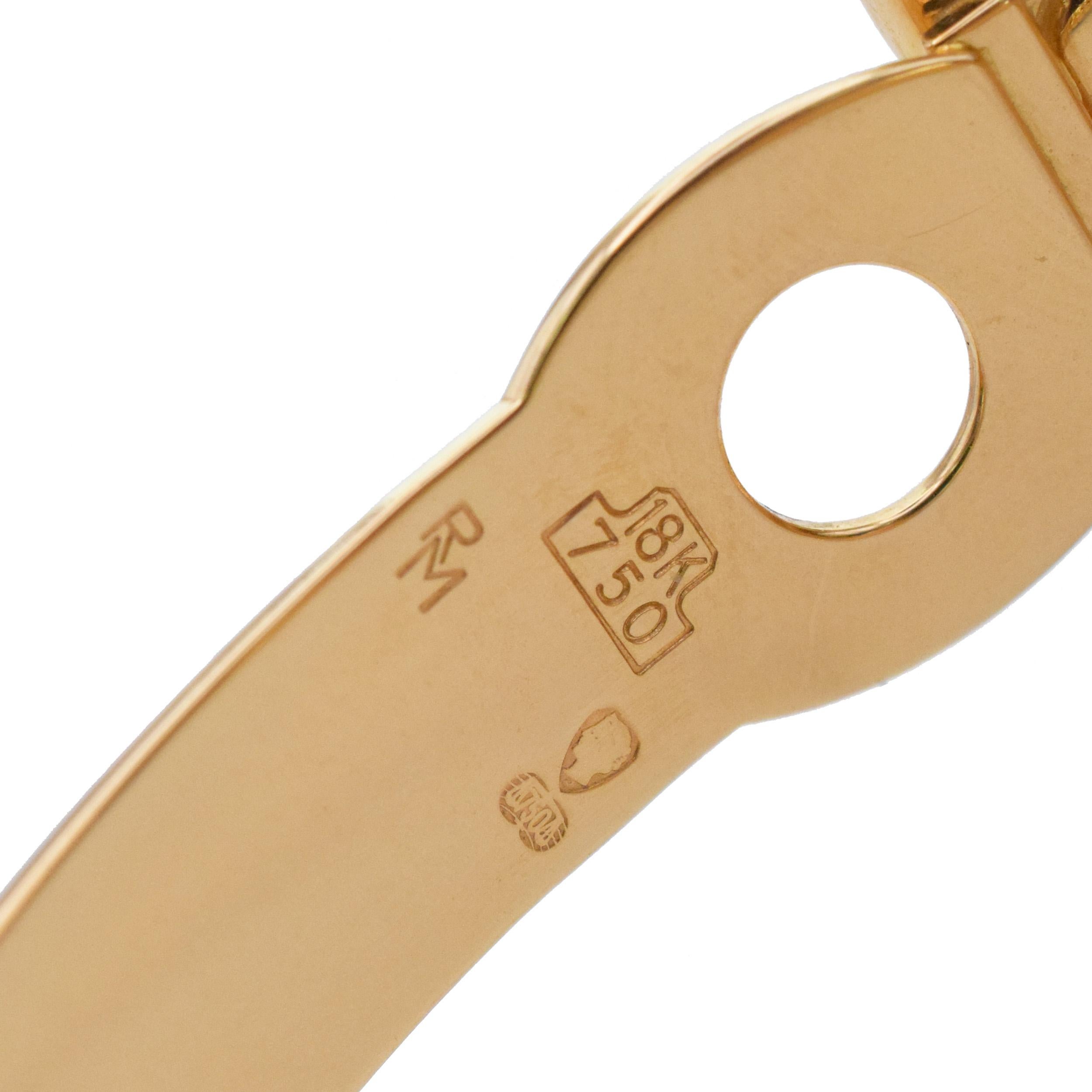 Montre Tesoro en or jaune 18 carats de Tiffany & Co. Mouvement à quartz en vente 1