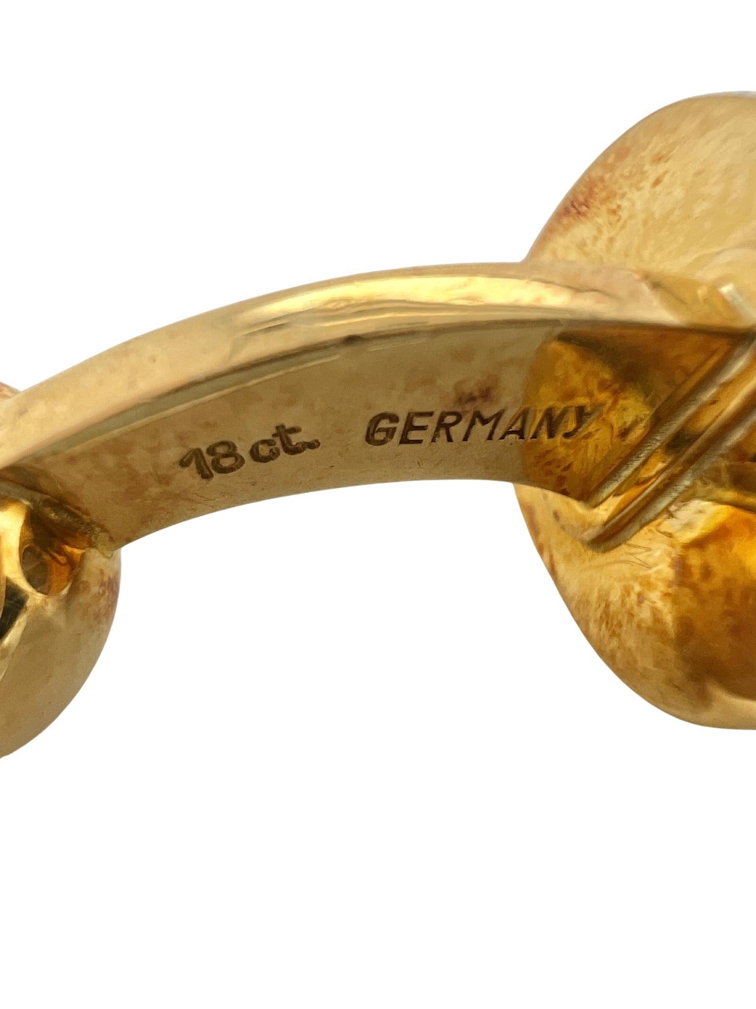 Tiffany & Co. 18k Gelbgold Manschettenknöpfe mit strukturierter Oberfläche im Angebot 1
