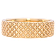 Alliance pour homme en or jaune 18k texturé Tiffany 
Co.