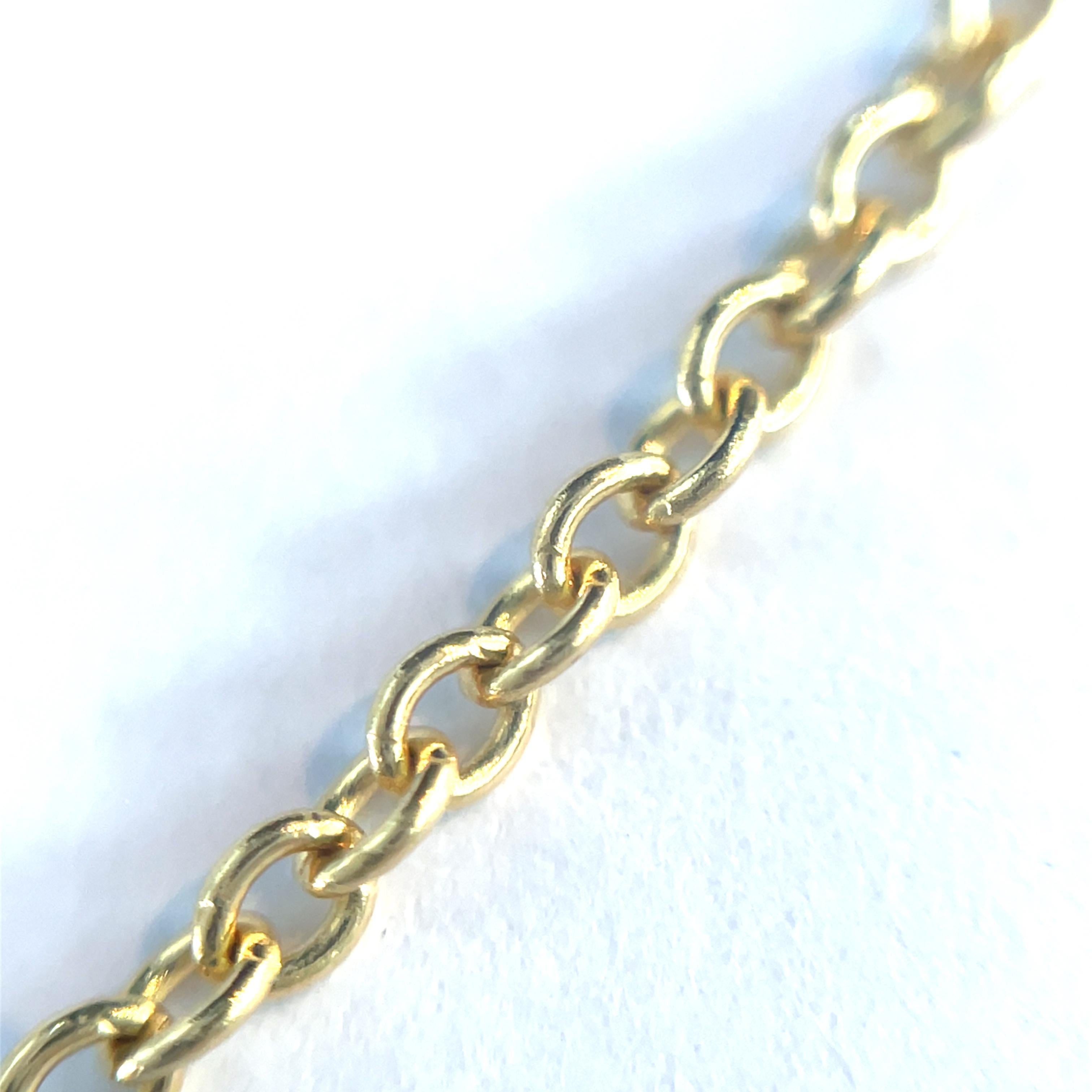 Tiffany & Co. Chaîne fine en or jaune 18k en vente 2