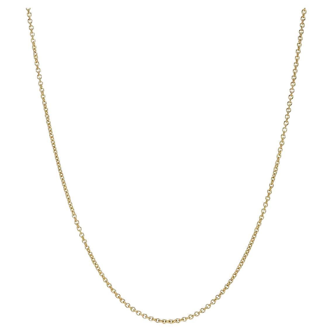 Tiffany & Co. Chaîne fine en or jaune 18k en vente