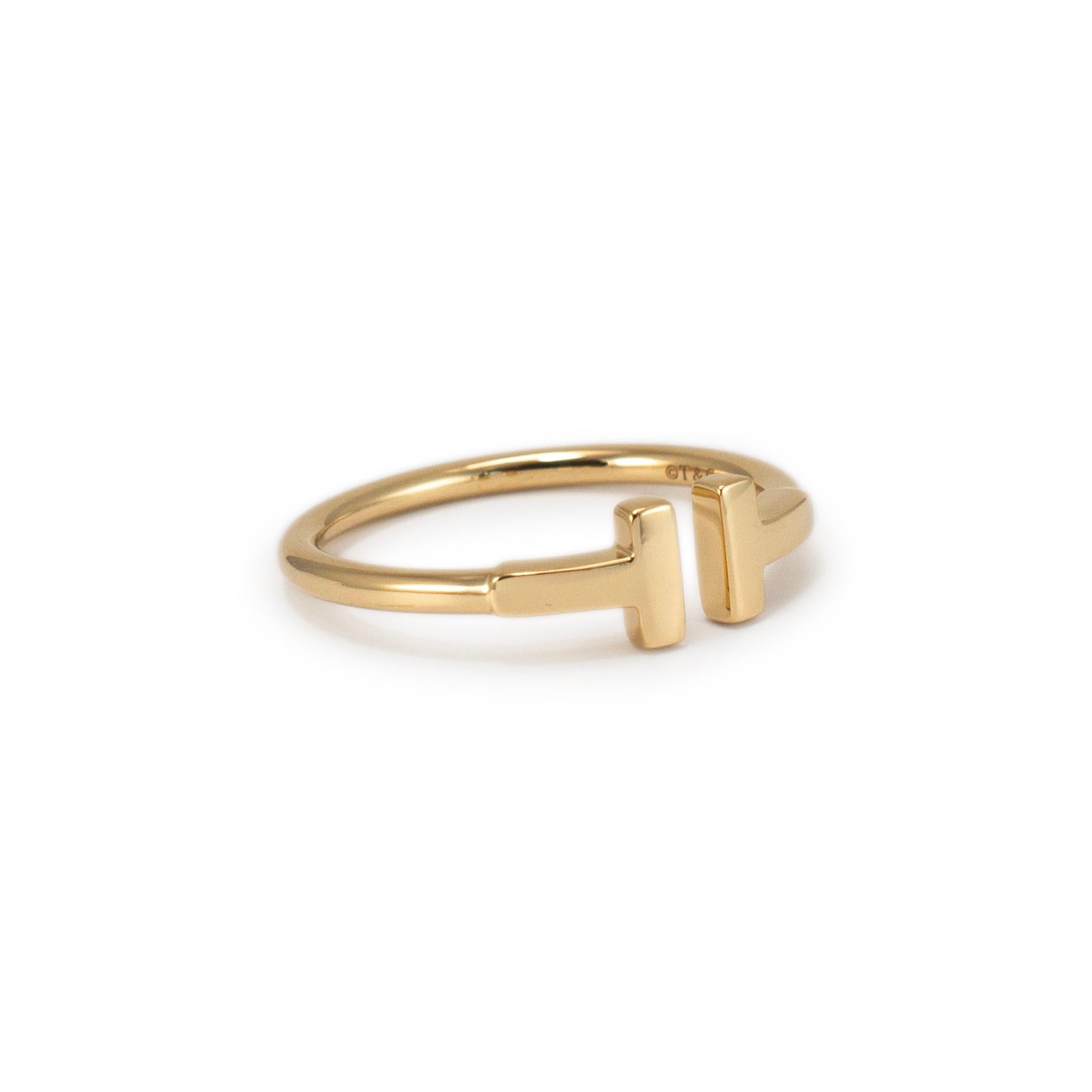 Tiffany & Co. 18 Karat Gelbgold Tiffany T Drahtbandring Damen