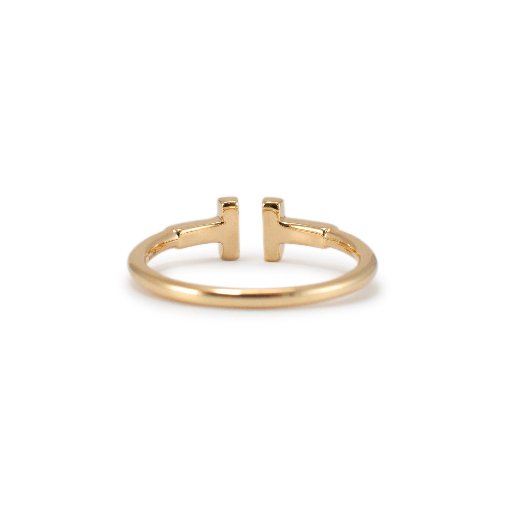 Tiffany & Co. 18 Karat Gelbgold Tiffany T Drahtbandring 1