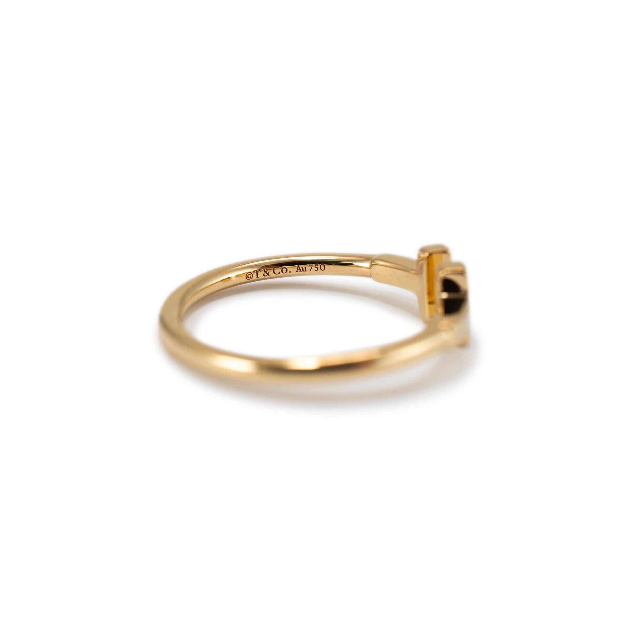 Tiffany & Co. 18 Karat Gelbgold Tiffany T Drahtbandring 2