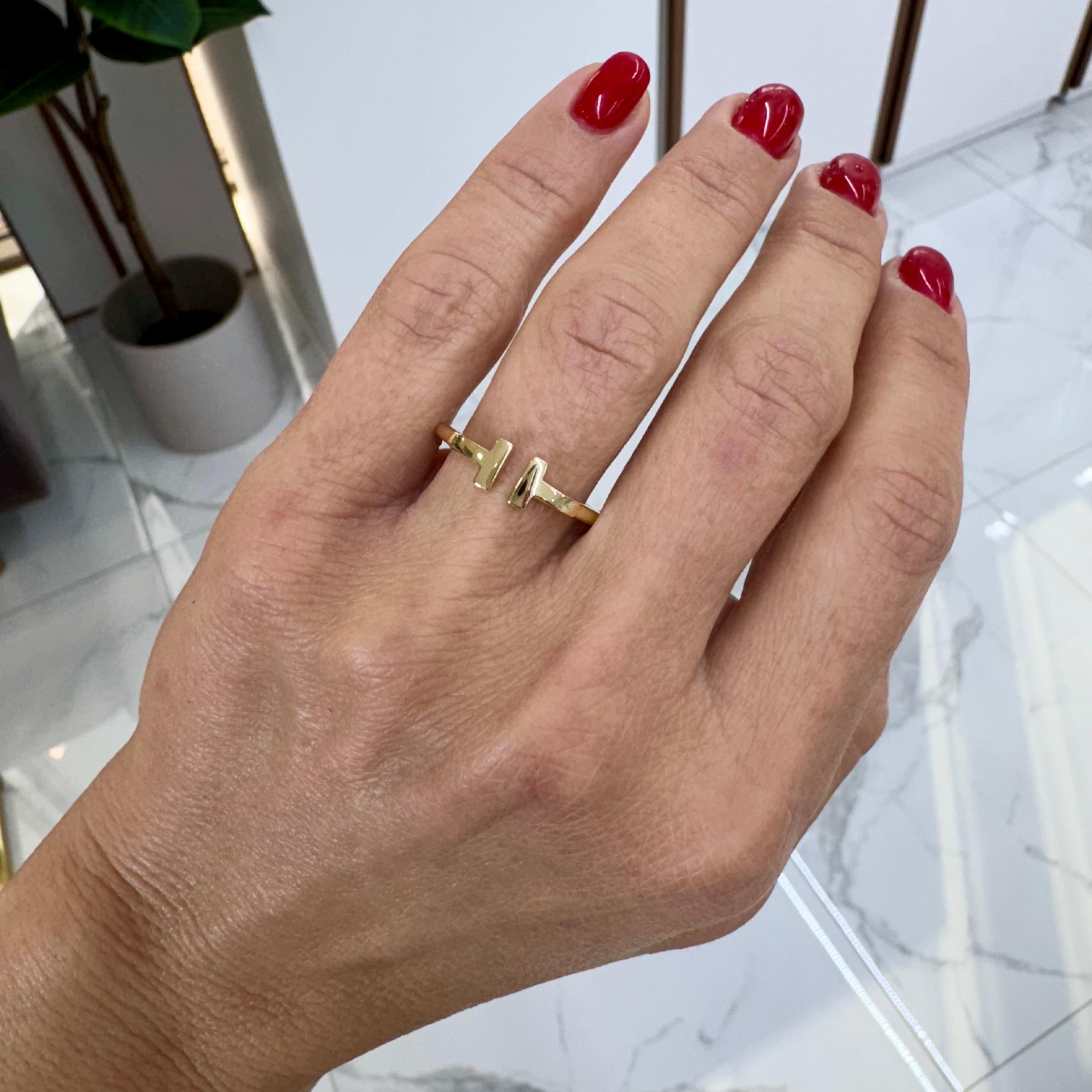 Tiffany & Co. 18 Karat Gelbgold Tiffany T Drahtbandring 3