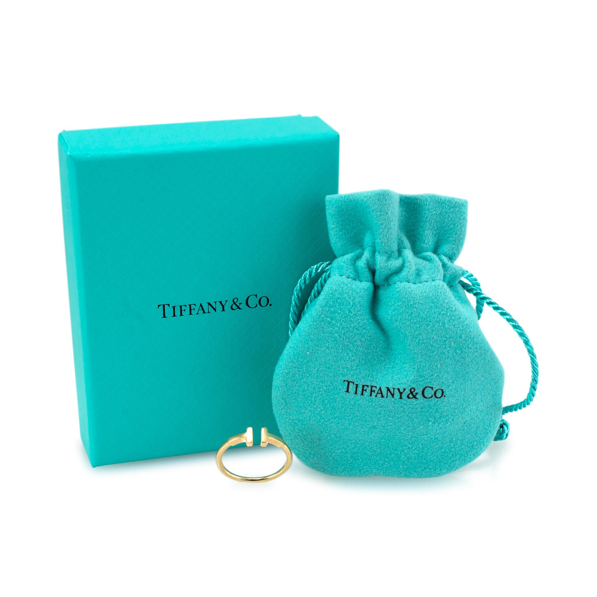 Tiffany & Co. 18 Karat Gelbgold Tiffany T Drahtbandring 4