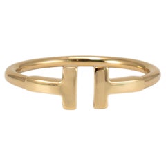 Tiffany & Co. 18K Yellow Gold Tiffany T Wire Band Ring