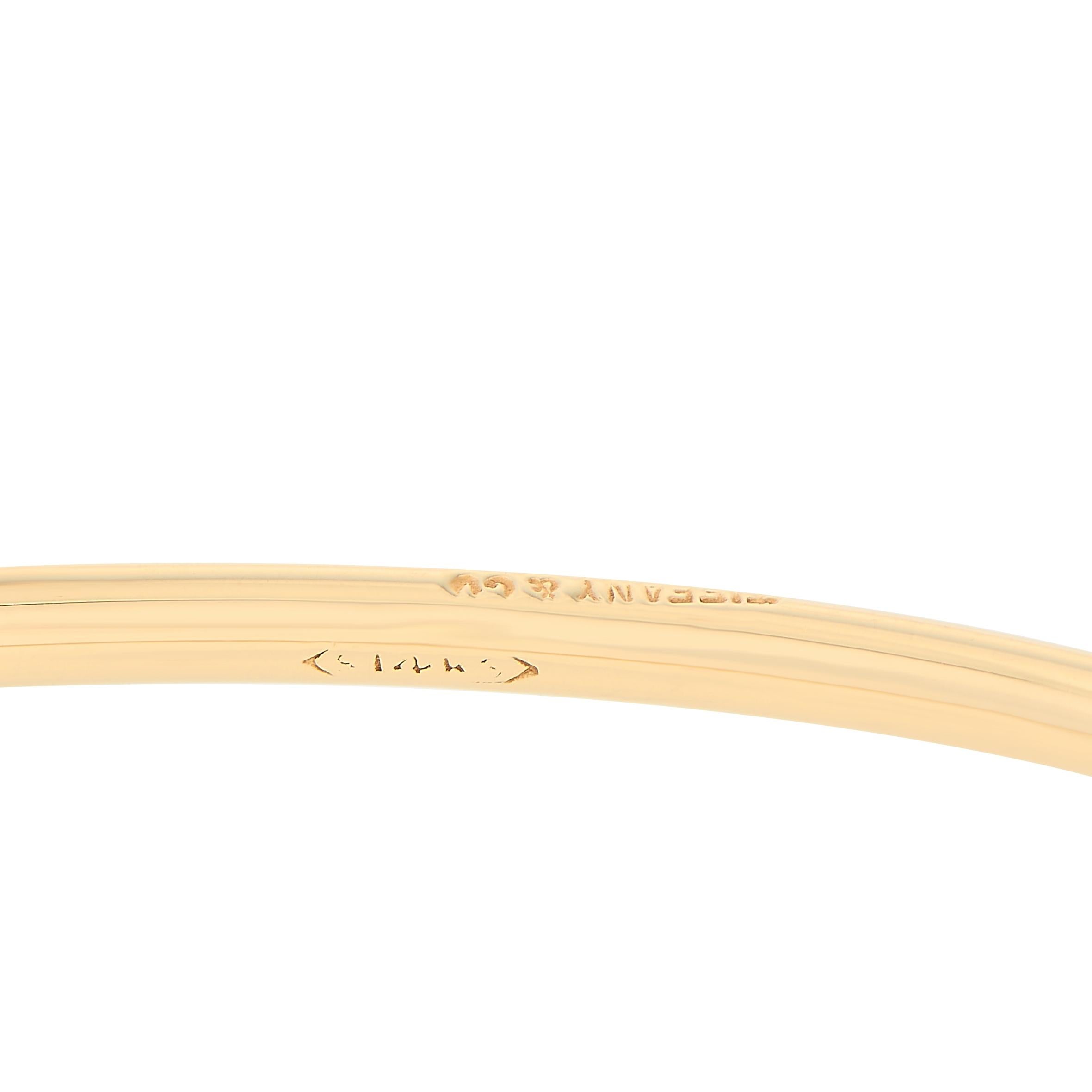 Women's Tiffany & Co. 18 Karat Yellow Gold Turquoise Bracelet