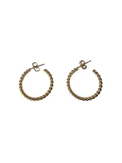 Tiffany & Co. 18K Gelbgold verdrehte Seilring-Ohrringe #25283