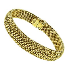 Tiffany & Co 18k Yellow Gold Weave Bracelet