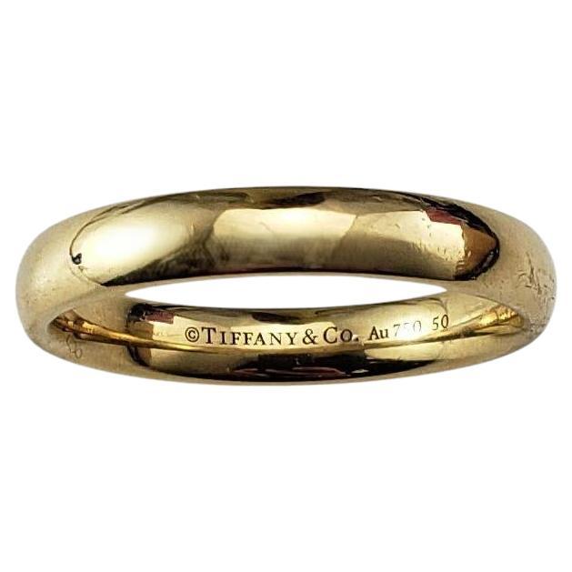 Tiffany & Co. Alianza de boda de oro amarillo de 18 quilates talla 10 #21178