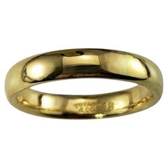 Tiffany 
Co. 18K Yellow Gold Wedding Band Ring Size 8.5 #19876