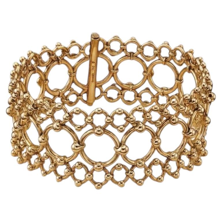 Tiffany & Co. 18K Yellow Gold Wide Bracelet