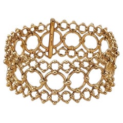 Tiffany & Co. Pulsera ancha de oro amarillo de 18 quilates