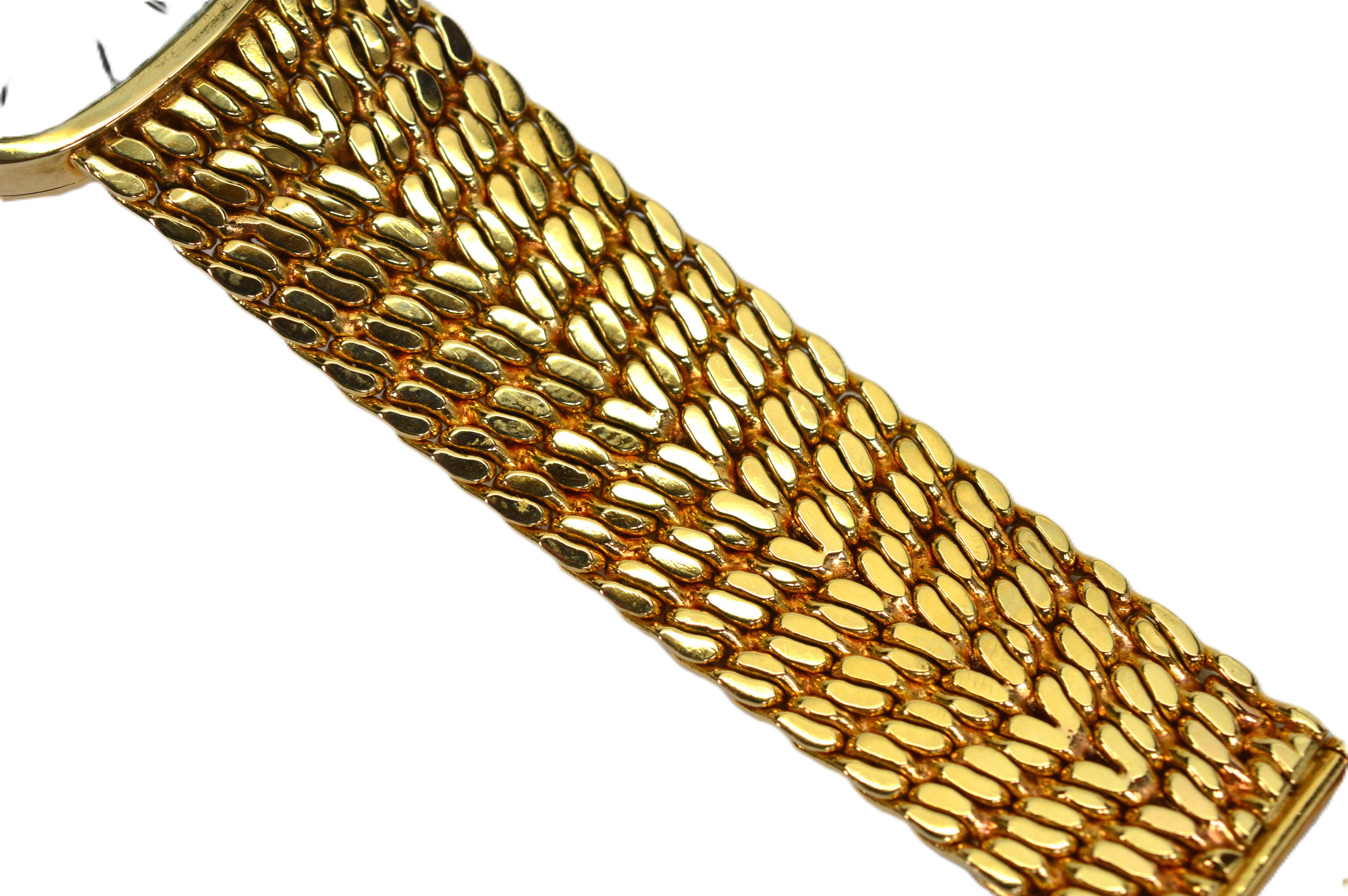 Reloj mecánico suizo 17J de oro amarillo de 18 quilates Tiffany & Co. en venta 5