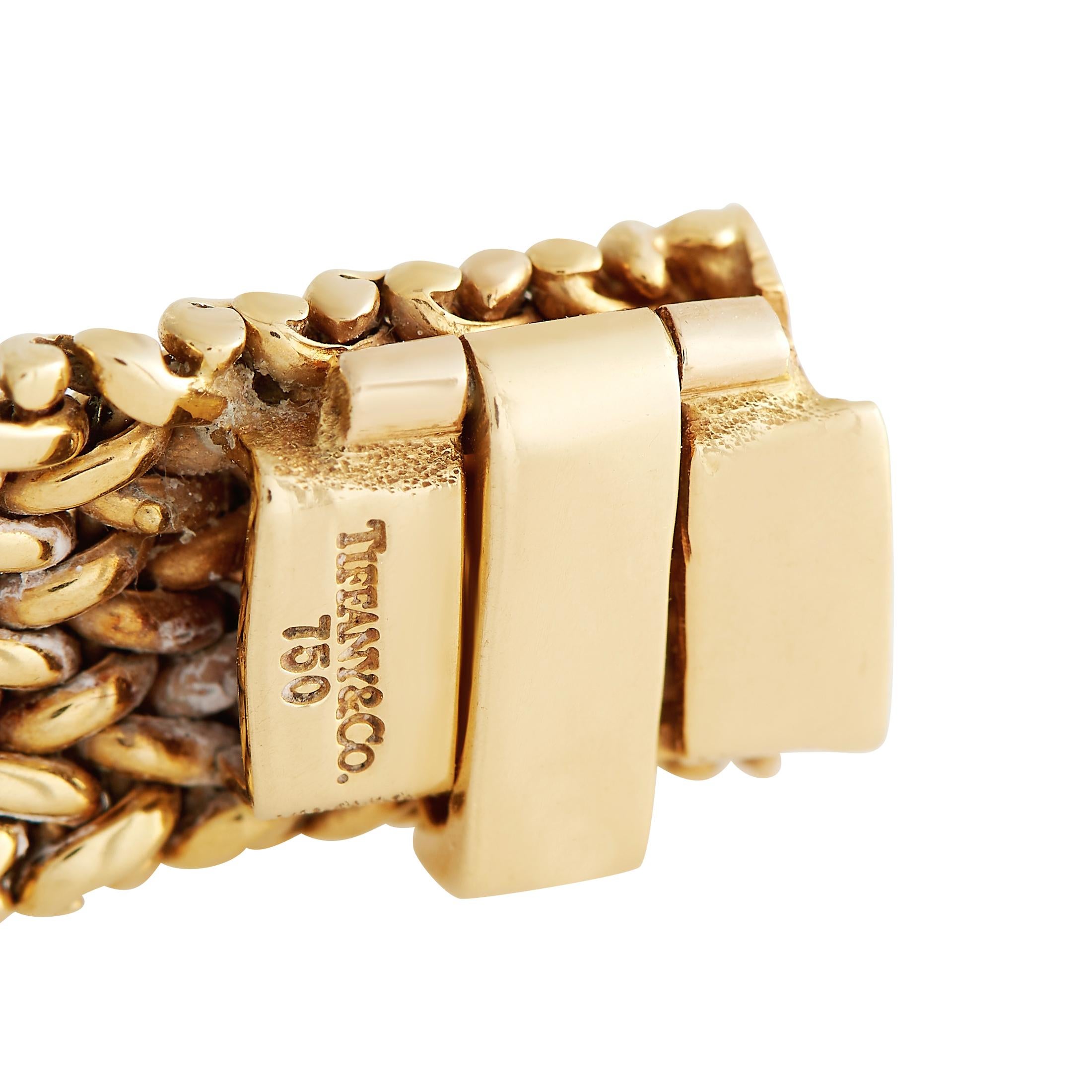 Women's Tiffany & Co. 18k Yellow Gold Woven Bracelet