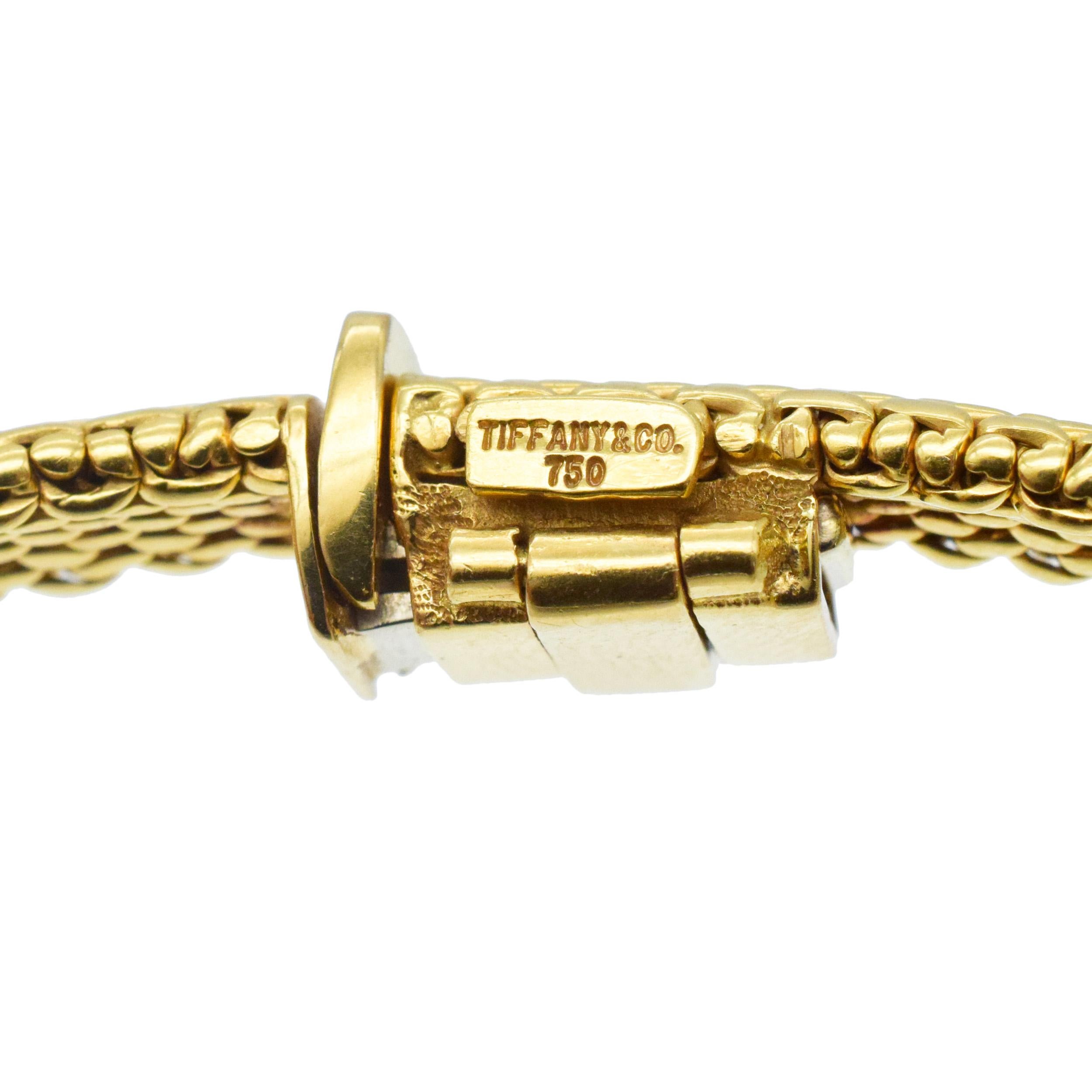 Tiffany & Co. 18k Yellow Gold Woven Necklace. For Sale 4