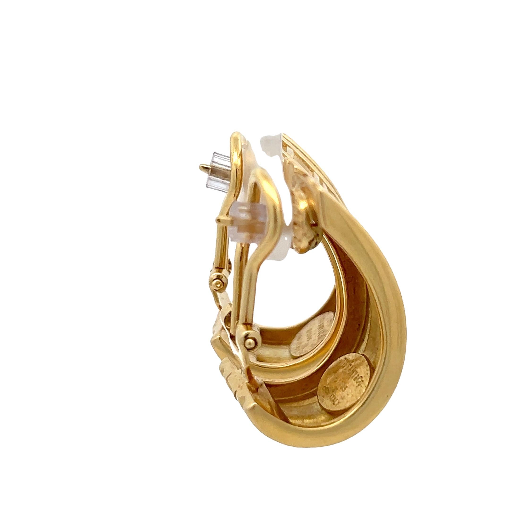 Tiffany & Co. 18K Gelbgold XL Atlas Hoop Ohrringe, 1,25 Zoll im Angebot 1