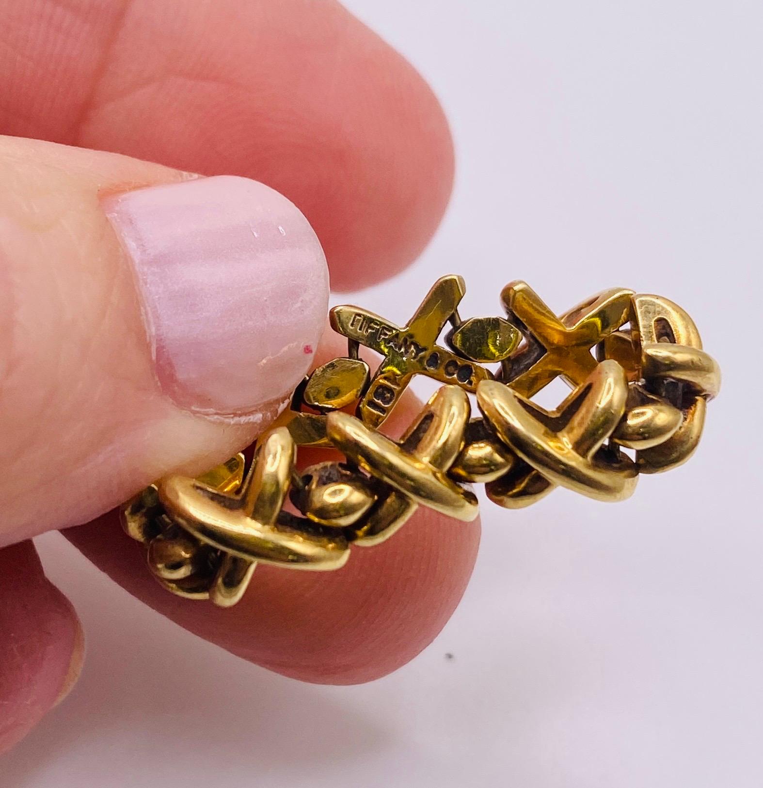 Tiffany & Co. XOXO Gelbgold Flex-Ring im Angebot 1