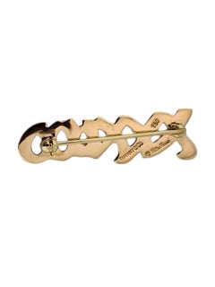 Tiffany & Co 18K Yellow Gold XXXOOO Paloma Picasso Brooch Pin #24919