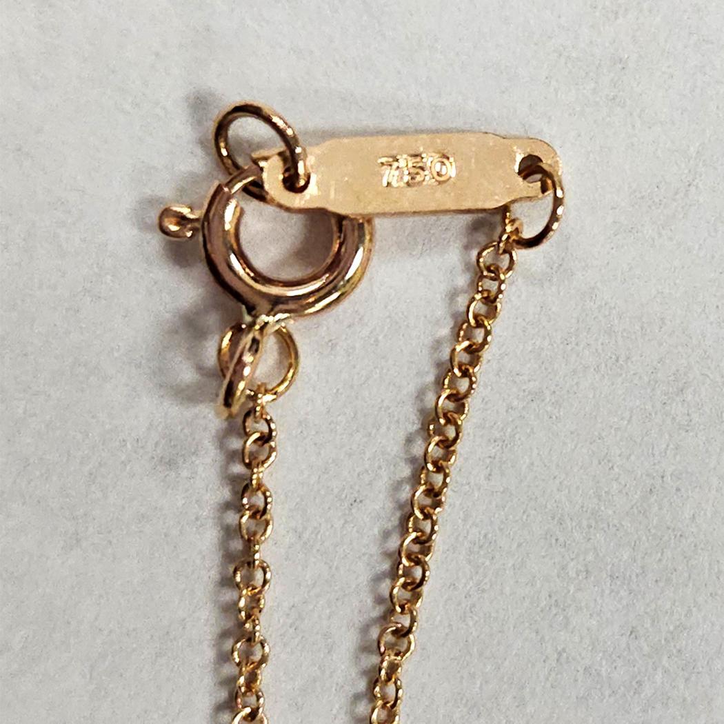 Tiffany & Co. Pendentif clé en or rose 18Kt avec chaîne  Elegant et intemporel en vente 1