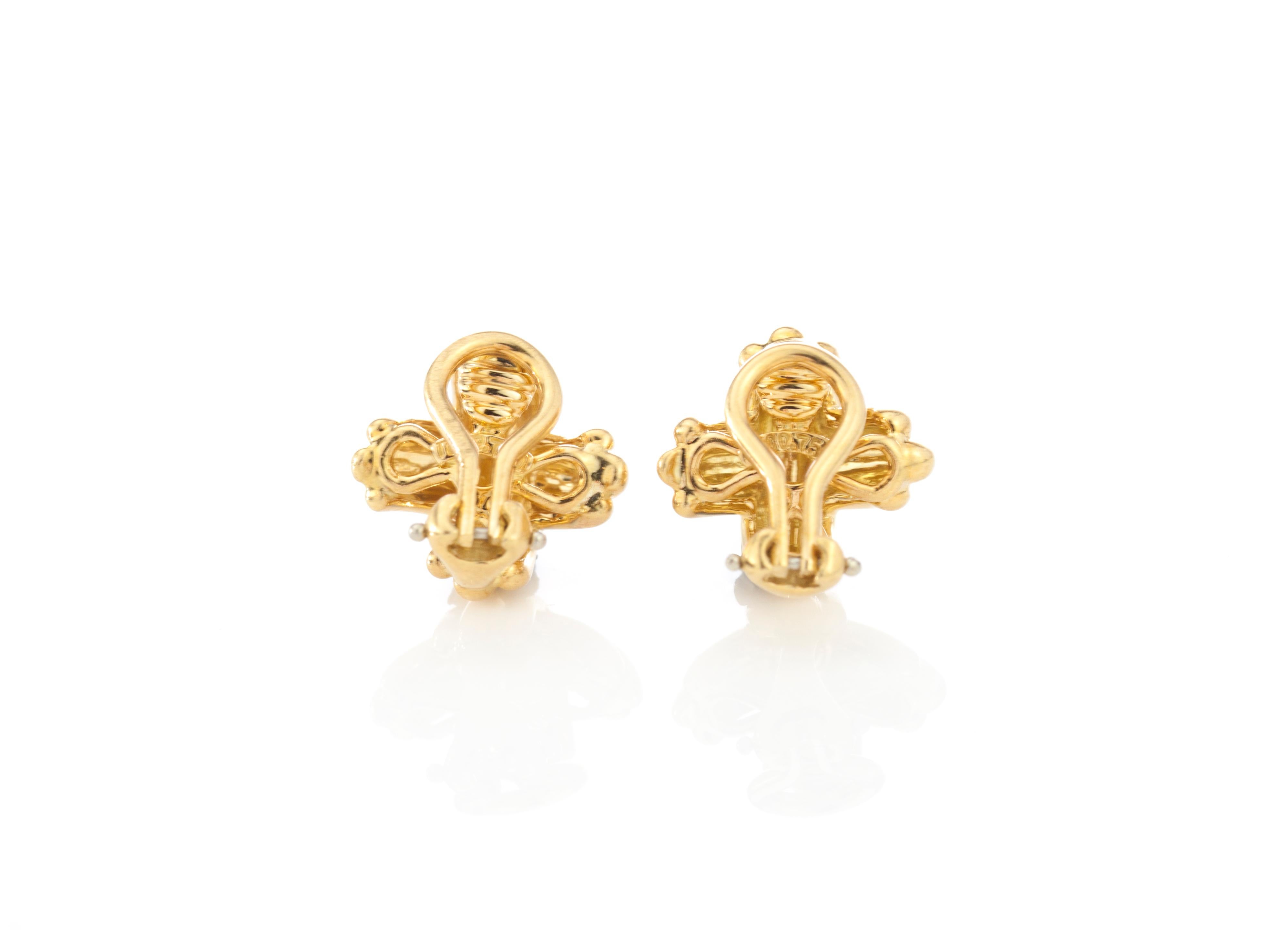 Women's Tiffany & Co. 18 Karat Yellow Gold Ladies Clip-On Earrings